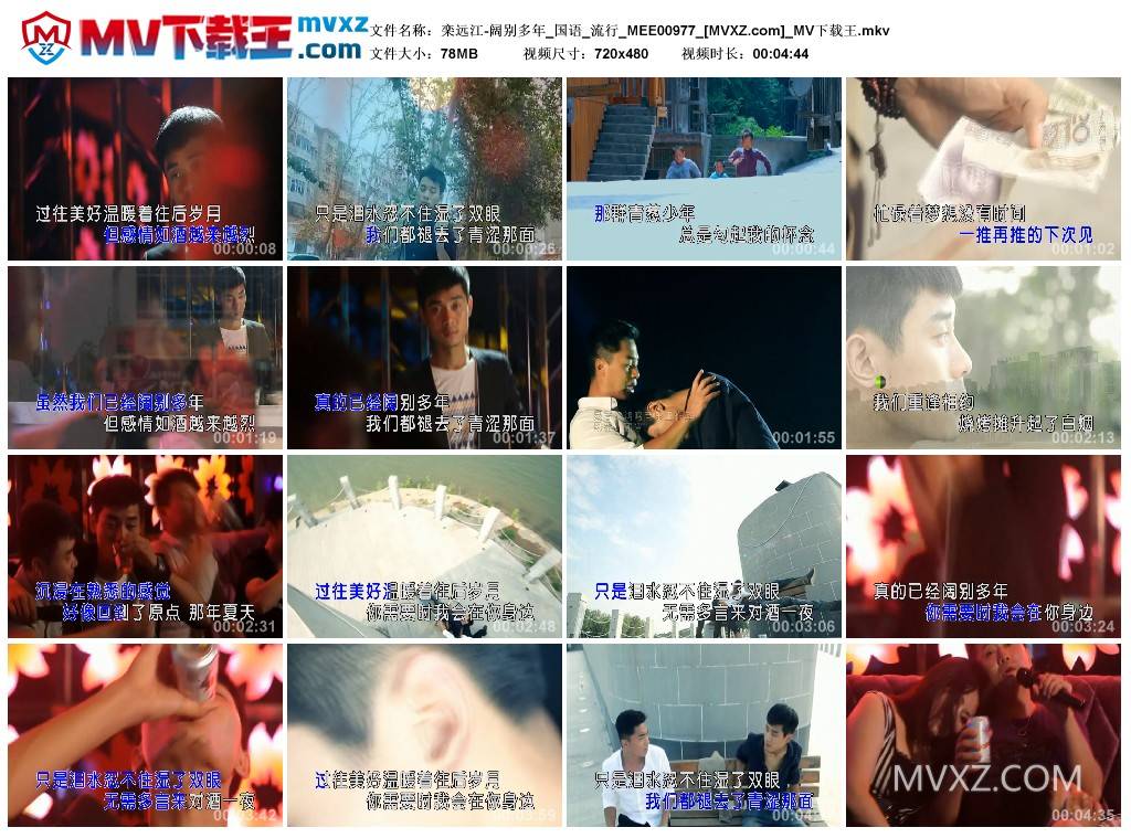 栾远江-阔别多年_国语_流行_MEE00977